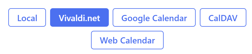 Enter calendar for sharing