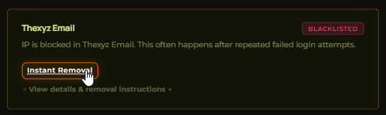 Instant remove from blocklist