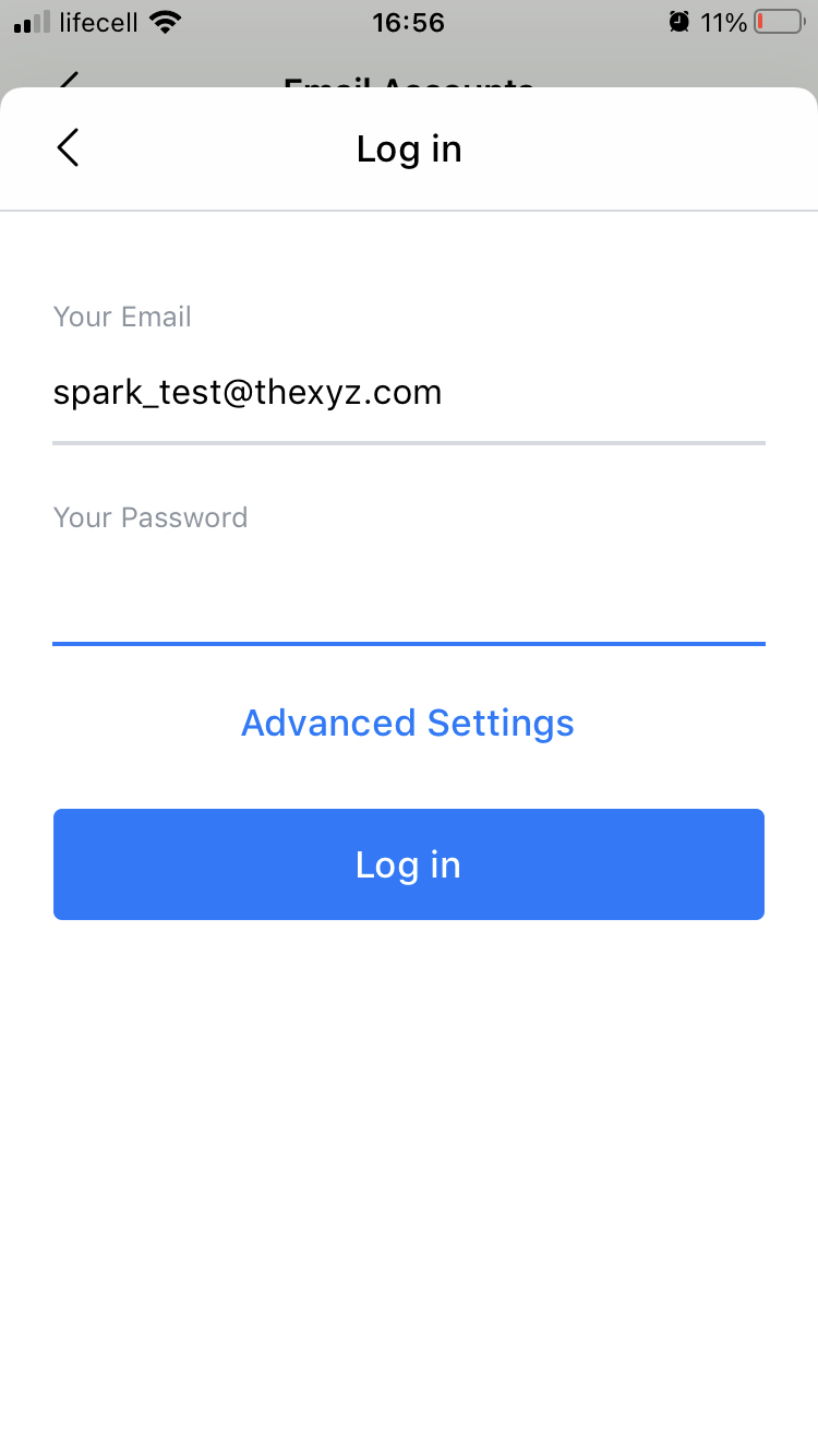 Spark with Thexyz on iOS