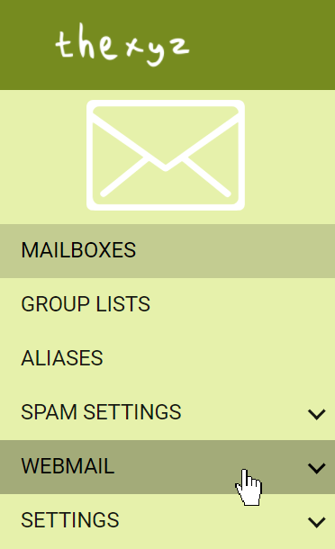 Webmail settings