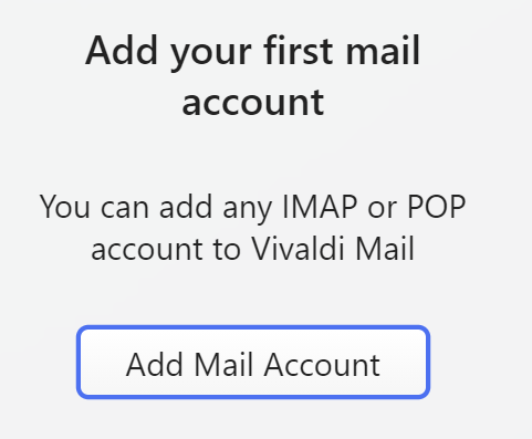 Vivaldi mail config