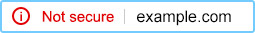 Not secure | example.com