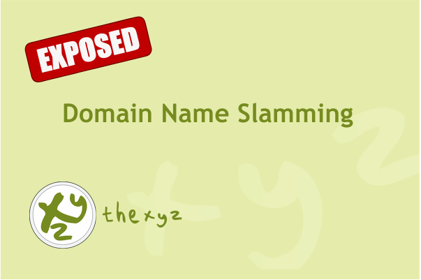 What is domain name slamming?