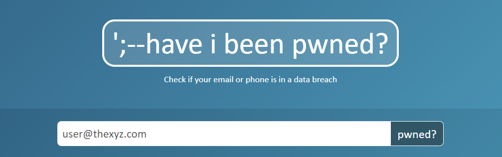 Have I Been Pwned