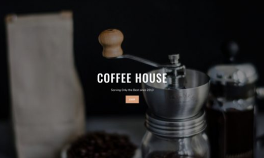 Coffee Shop Landing Page