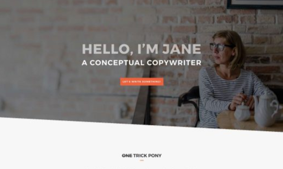 Copywriter Landing Page