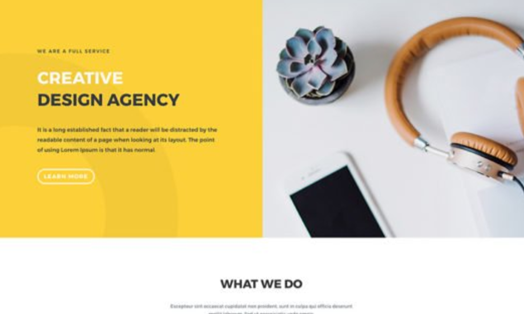 Design Agency Landing Page