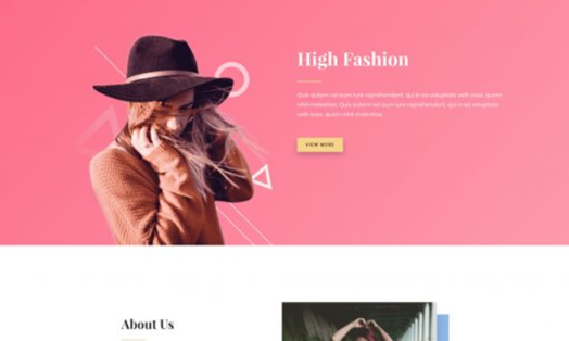 Fashion Landing Page