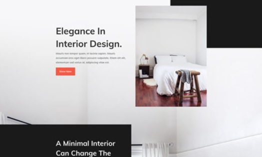 Interior Design Landing Page