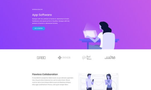 Software Marketing Landing Page